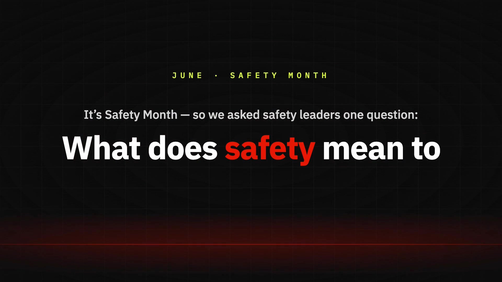 OneTrack Safety Month 2026