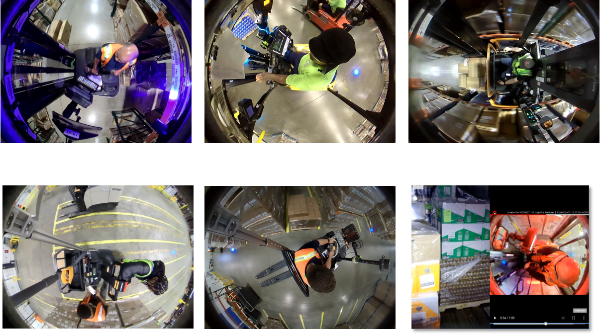 Equipment overhead view